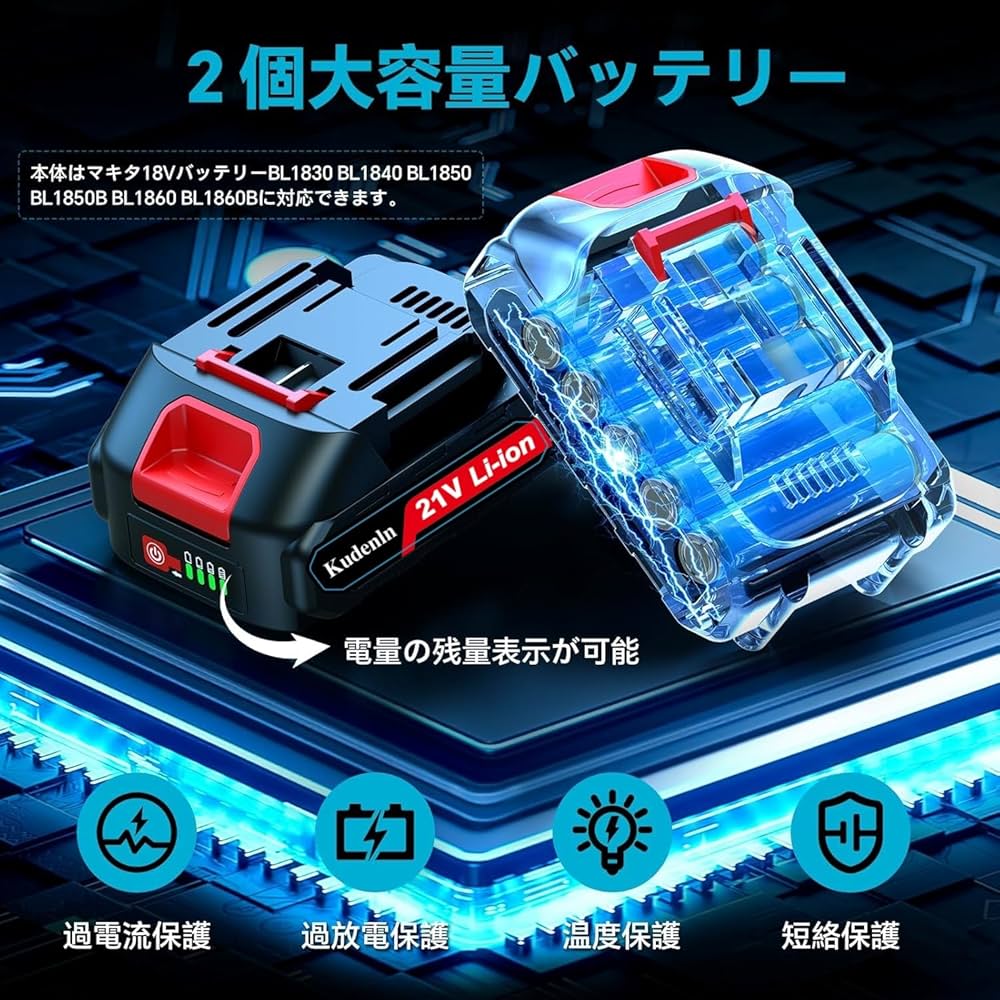 Amazon | 電動インパクトレンチ 330N 強力 ブラシレスモーター